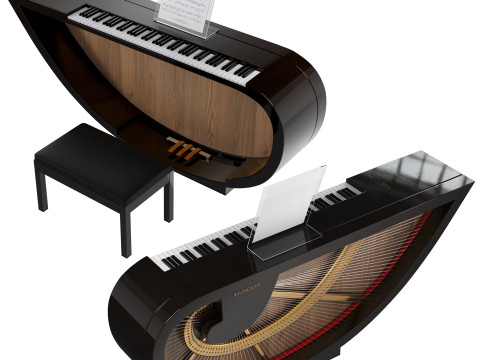 Piano Ravenchord 3D Модель