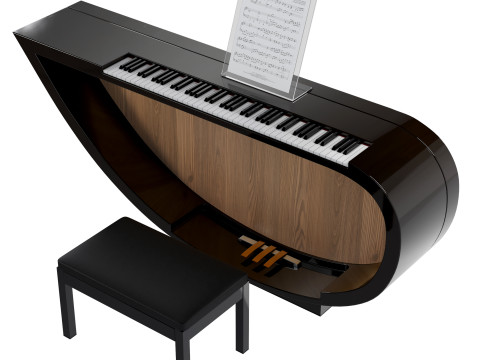 Piano Ravenchord Modelo 3D