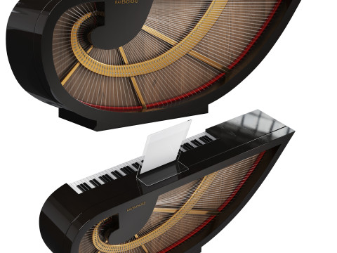 Piano Ravenchord Modelo 3D