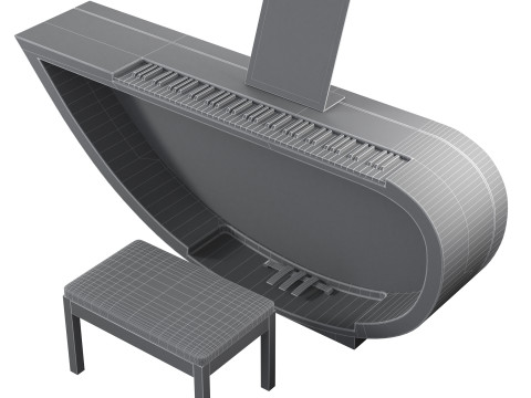 Piano Ravenchord Modelo 3D