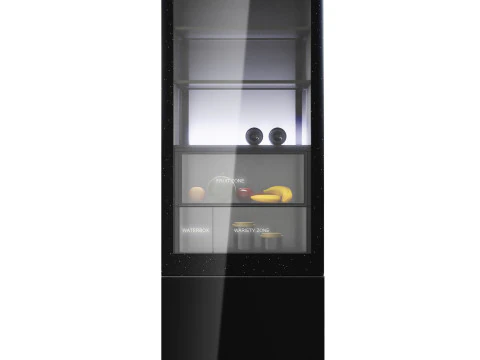 Barra de gelo de duas portas totalmente integrada da marca Casarte da Haier Modelo 3D
