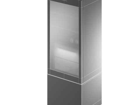 Casarte brand fully built-in two-door ice bar by Haier Modelo 3D