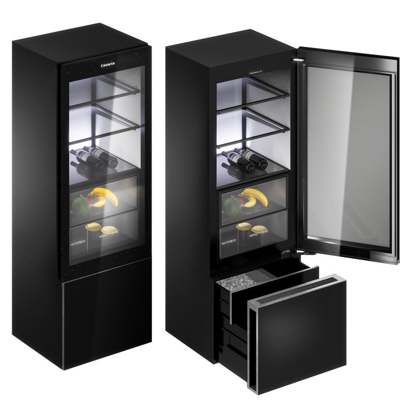 Casarte brand fully built-in two-door ice bar by Haier Modelo 3D .c4d .max .obj .3ds .fbx .stl .blend 