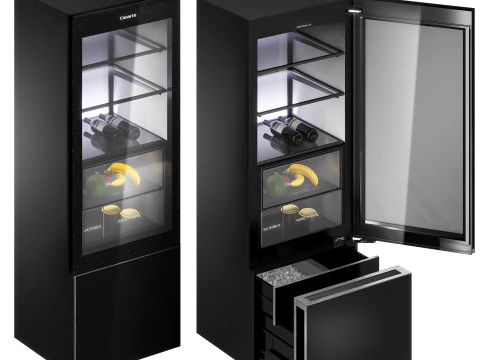Повністю вбудований дводверний лед-бар марки Casarte від Haier 3D Модель