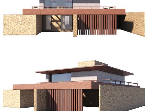 Modern house 001 Modelo 3D