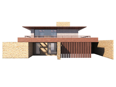 Modern house 001 3D Model