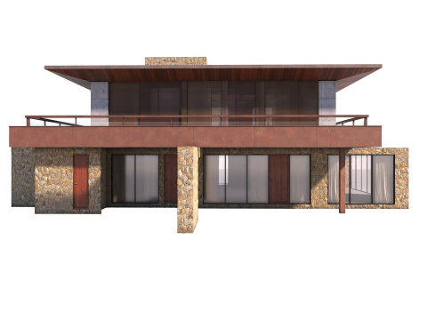 Casa moderna 001 Modelo 3D