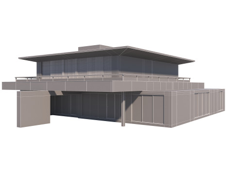 Modern house 001 3D Model