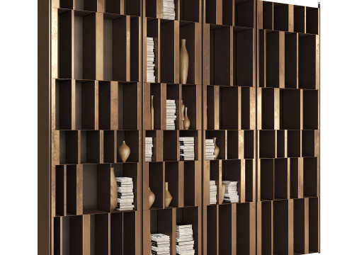 Modular bookcase BISTROT X by Henge Modelo 3D