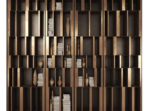 Modular bookcase BISTROT X by Henge 3D Model
