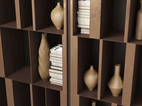 Modular bookcase BISTROT X by Henge 3D Model