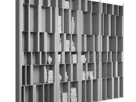 Modular bookcase BISTROT X by Henge 3D Model