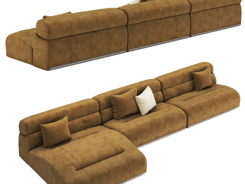 Coupe modular sofa 3D Model