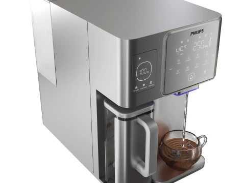 Stazione di purificazione dell'acqua ad osmosi inversa di Philips Modello 3D