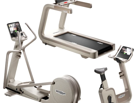 Technogym sandstone Gym collection set Modello 3D