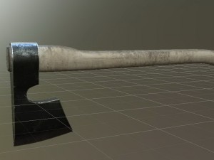 low-poly axe 3D Модель