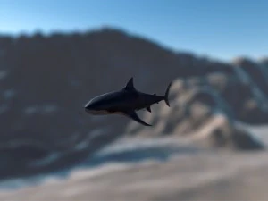 skark with u5 demo scene and ue4 textures-animated game-ready 3D Model