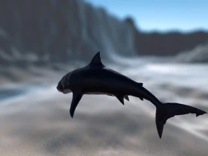skark with u5 demo scene and ue4 textures-animated game-ready 3D Model