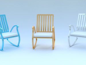 worcester rocking chair 3Dモデル