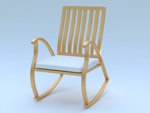 worcester rocking chair Modelo 3D