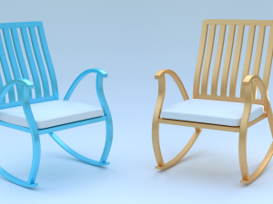 worcester rocking chair Modelo 3D