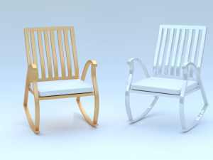 worcester rocking chair Modelo 3D