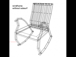 worcester rocking chair Modelo 3D