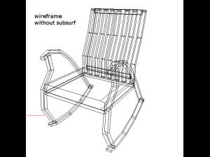 worcester rocking chair 3D Model