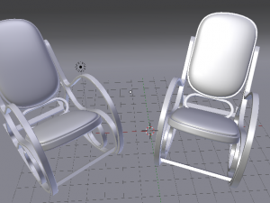 homcom rocking chair 3D Model