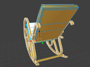 homcom rocking chair 3D Model