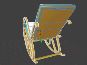 homcom rocking chair 3D Model