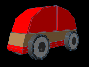 3d car lillabo lowpoly model 3D Model