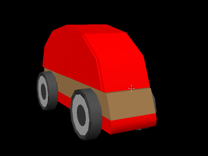 3d car lillabo lowpoly model 3D Model