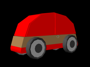 3d car lillabo lowpoly model 3D Model