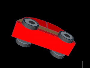 3d car lillabo lowpoly model 3D Model