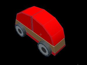 3d car lillabo lowpoly model 3D Model