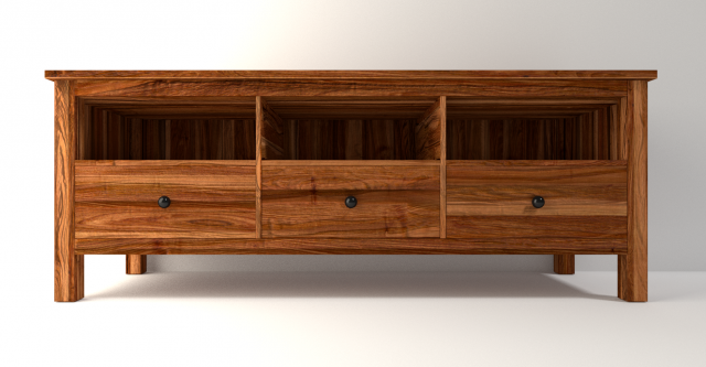furniture - convenient in solid wood 3D Модель .c4d .max .obj .3ds .fbx .stl .blend 