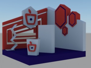 booth 3D मॉडल