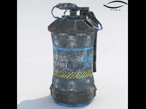 grenade sci-fi bio-101g Modèle 3D