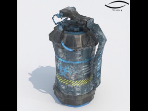 grenade sci-fi bio-101g Modèle 3D