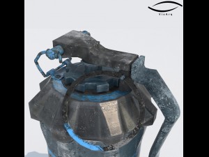 grenade sci-fi bio-101g Modèle 3D