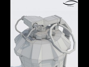 grenade sci-fi bio-101g Modèle 3D