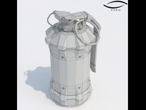 grenade sci-fi bio-101g Modèle 3D