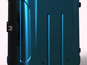 trolley suitcase zipper 3D 模型