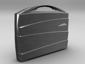 metal suitcase 3D 모델