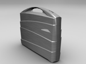 metal suitcase 3D 모델