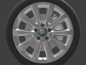 mercedes e 350 d alloy wheel 3D Model