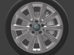 mercedes e 350 d alloy wheel 3D Model