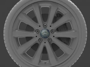 mercedes e 350 d alloy wheel 3D Model