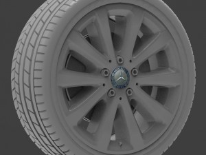 mercedes e 350 d alloy wheel 3D Model